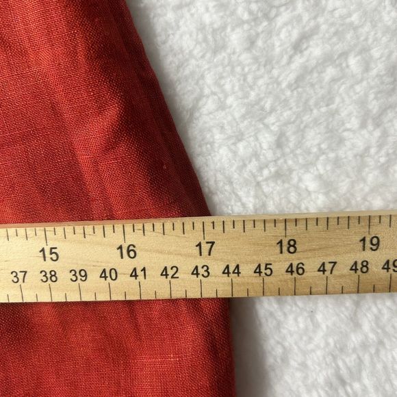 Country Line 34 M/L Women’s Embellished Linen Sheath Dress Red BulgarianART*snag - Picture 13 of 15